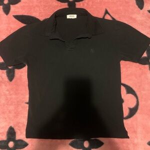 Versace Men's Polo Shirt in Classic Black